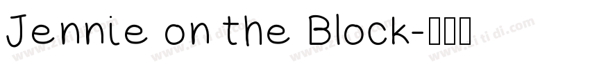 Jennie on the Block字体转换
